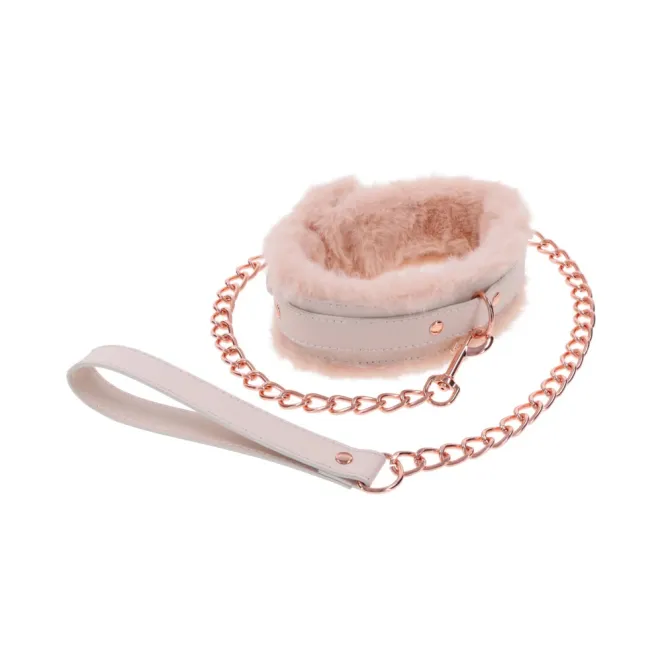 Peaches 'n CreaMe Fur Collar & Leash