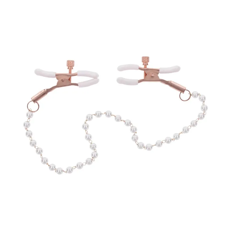 Peaches 'n CreaMe Pearl Nipple Clamps Peaches 'n CreaMe Pearl Nipple Clamps