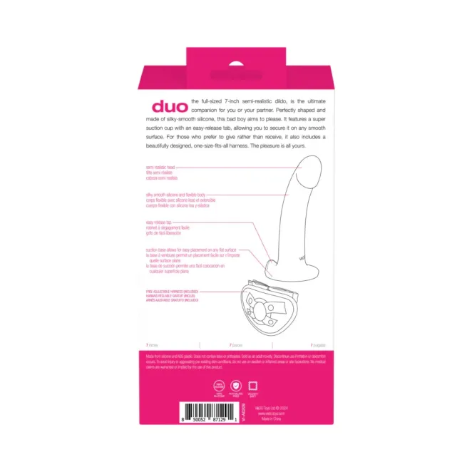 VeDO Advanced Unisex Strap-On Harness Kit with 7 Inch G-Spot Dildo