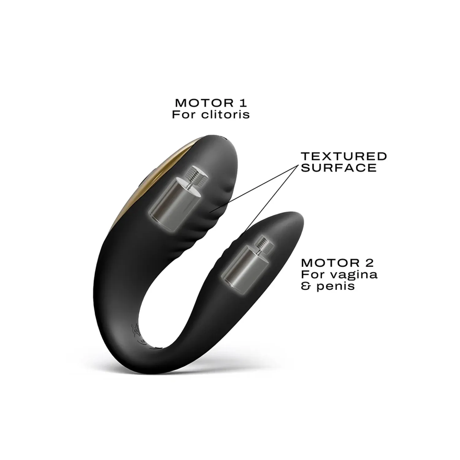 Dorcel Perfect Lover Dual Motor Remote Vibrator Black