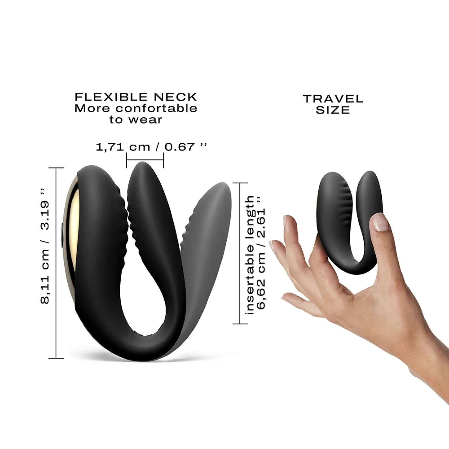 Dorcel Perfect Lover Dual Motor Remote Vibrator Black