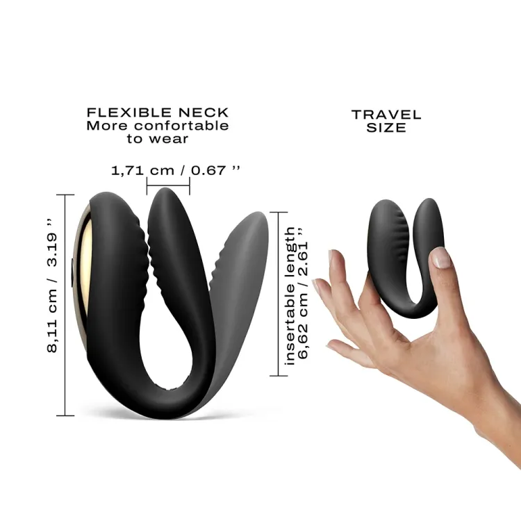 Dorcel Perfect Lover Dual Motor Remote Vibrator Black Dorcel Perfect Lover Dual Motor Remote Vibrator Black