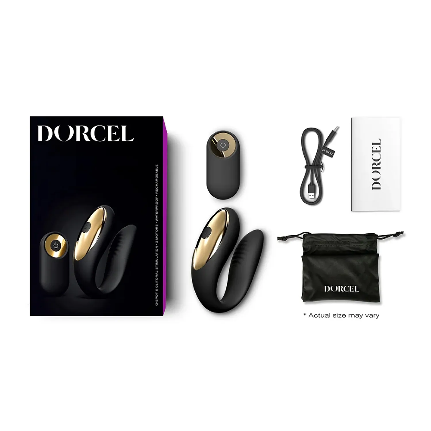 Dorcel Perfect Lover Dual Motor Remote Vibrator Black