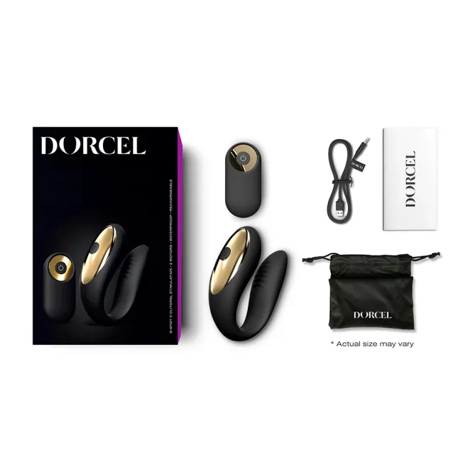 Dorcel Perfect Lover Dual Motor Remote Vibrator Black