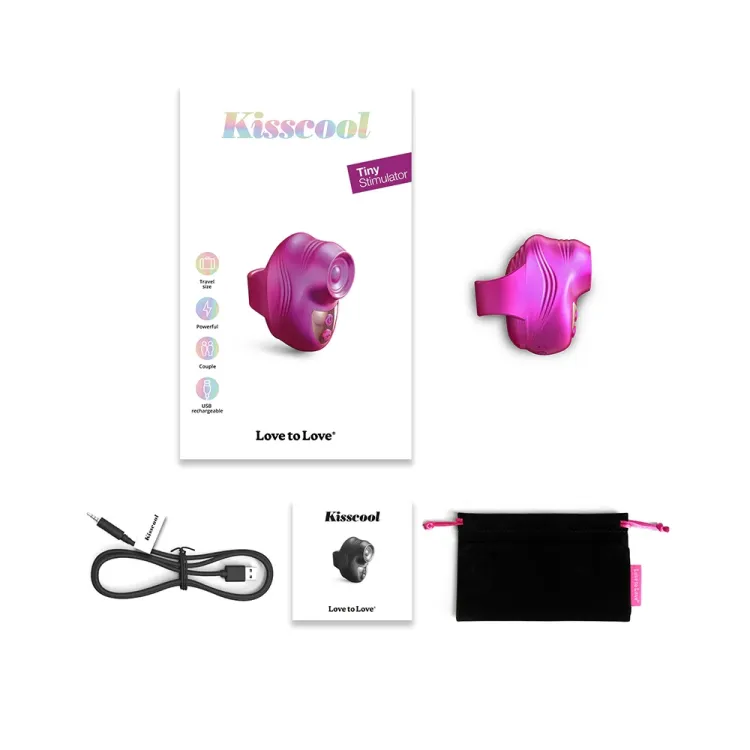 Love to Love Kisscool Tapping Finger Vibe Magenta Love to Love Kisscool Tapping Finger Vibe Magenta
