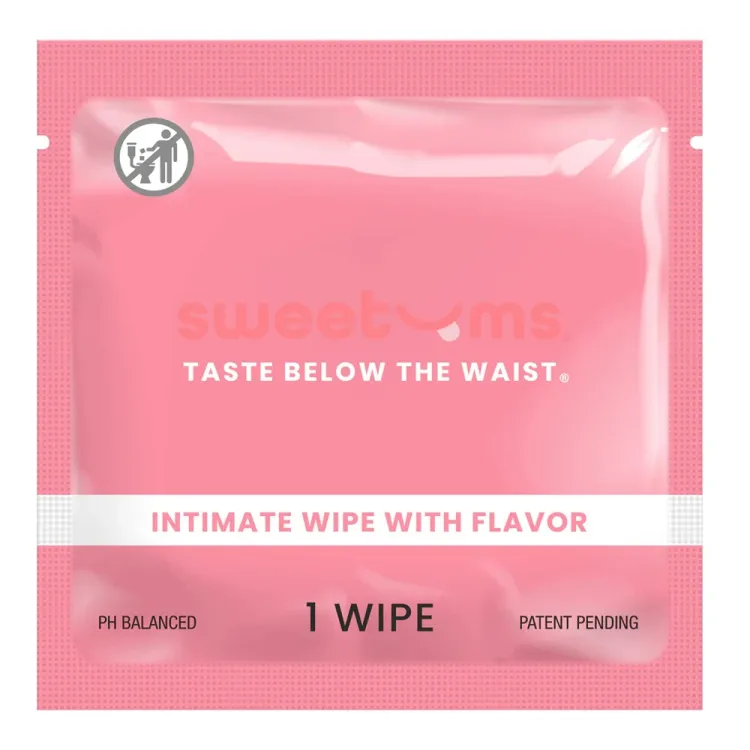 Sweetums Intimate Wipes Cherry Flavor 10-Pack Sweetums Intimate Wipes Cherry Flavor 10-Pack