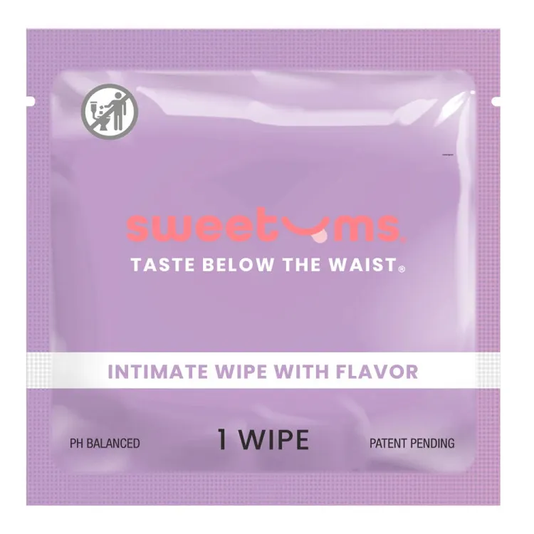 Sweetums Intimate Wipes Honey Lavender Flavor 10-Pack Sweetums Intimate Wipes Honey Lavender Flavor 10-Pack