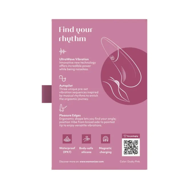 Womanizer UltraWave Lay-On Vibe in Dusty Pink