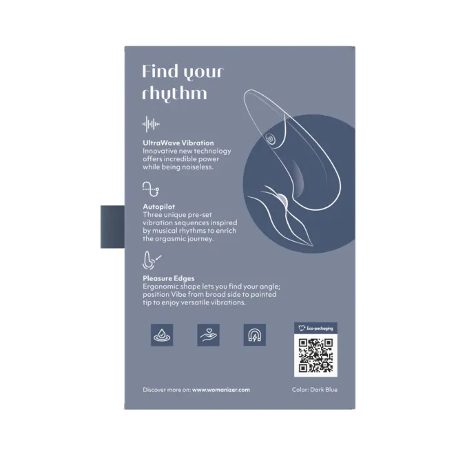 Womanizer UltraWave Lay-On Vibe in Dark Blue