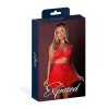 Magic Silk Sugar High Bralette Cincher Skirt & Thong Set Red