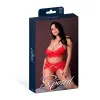 Magic Silk Sugar High Bra Garter & Panty Set Red Magic Silk Sugar High Bra Garter & Panty Set Red