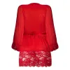Magic Silk Sugar High 3/4 Sleeve Robe Red