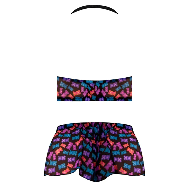 Magic Silk Hazy Dayz Halter Top & Hot Short Set Gummy Bears