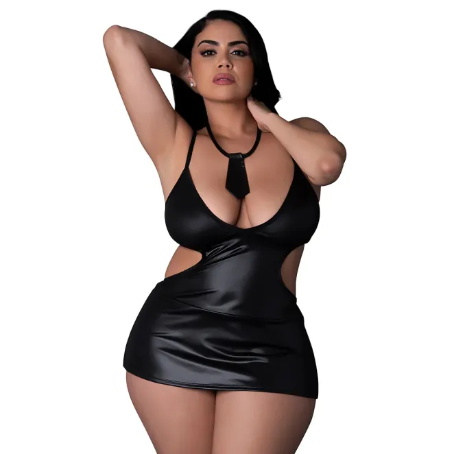 Magic Silk Dress Up Miss Behaving Set Costume Black