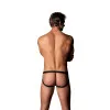 Male Power Love Star Jock Strap with Ring Black