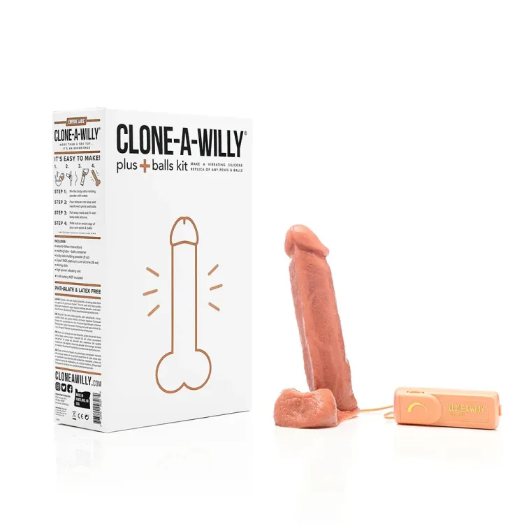 Clone-A-Willy Plus with Balls Medium Skin Tone Clone-A-Willy Plus with Balls Medium Skin Tone