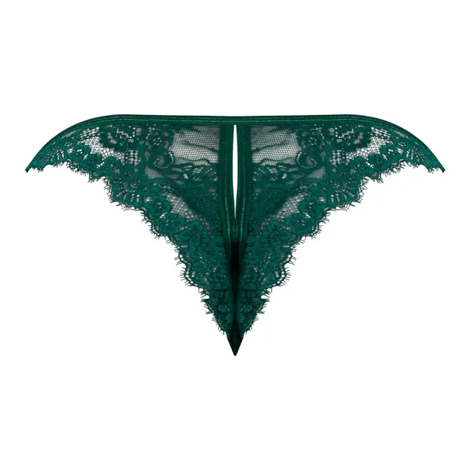 Magic Silk Evermore Split Crotch Panty Emerald