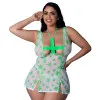 Magic Silk Dress Up Reefer RN Costume White Pot Leaf Magic Silk Dress Up Reefer RN Costume White Pot Leaf