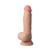7.5 Inch Shaft Classic Remote Control Rechargeable Realistic Dildo Beige
