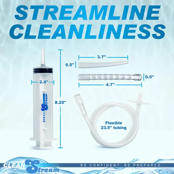 CleanStream Cleansing Syringe with Attachments