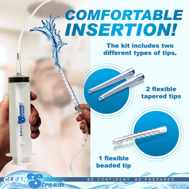 CleanStream Cleansing Syringe with Attachments