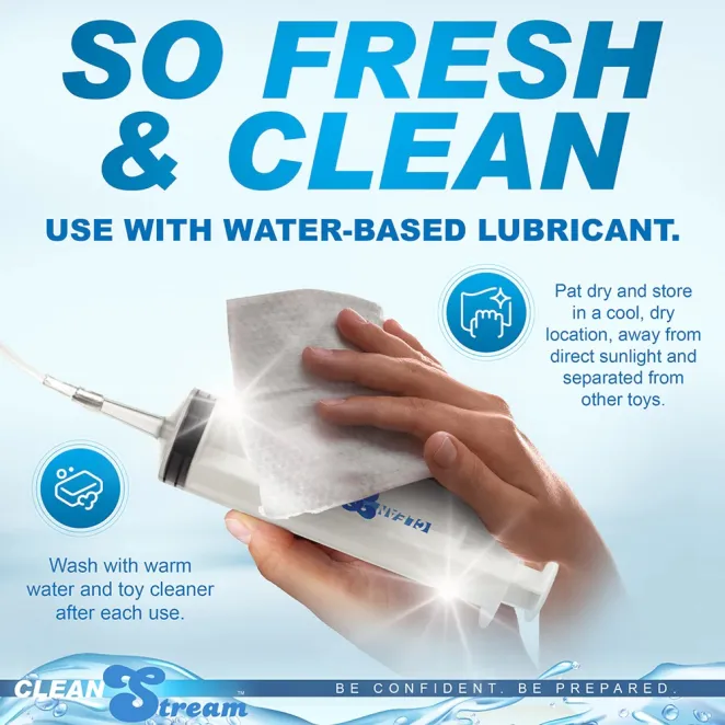 CleanStream Cleansing Syringe with Attachments