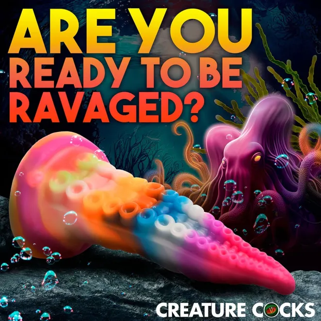 Creature Cocks Luminoctopus Glow-in-the-Dark Tentacle Fantasy Dildo