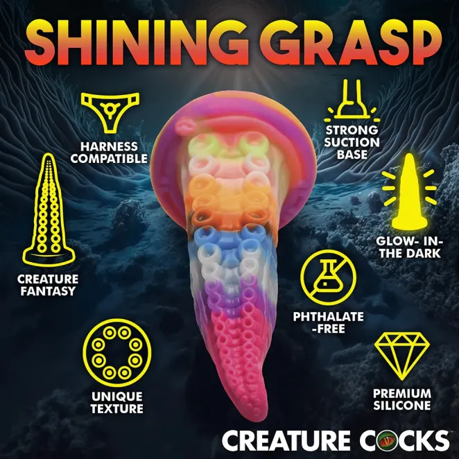 Creature Cocks Luminoctopus Glow-in-the-Dark Tentacle Fantasy Dildo