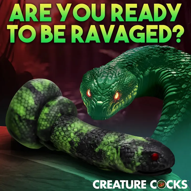 9.6 in. Python Silicone Serpent-Themed Dildo 9.6 in. Python Silicone Serpent-Themed Dildo