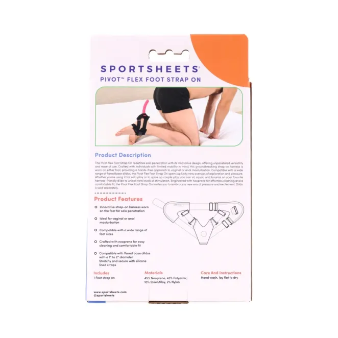 Sportsheets Pivot Flex Foot Strap-On Harness Black