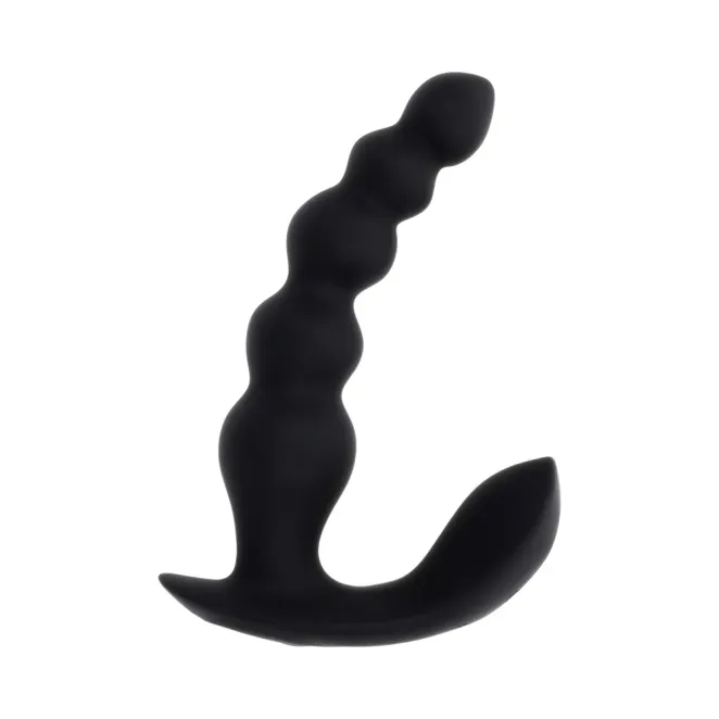 Bead Me Up Prostate Vibrator with Remote Black