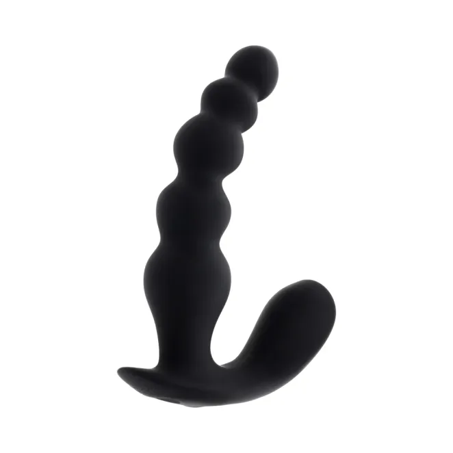 Bead Me Up Prostate Vibrator with Remote Black