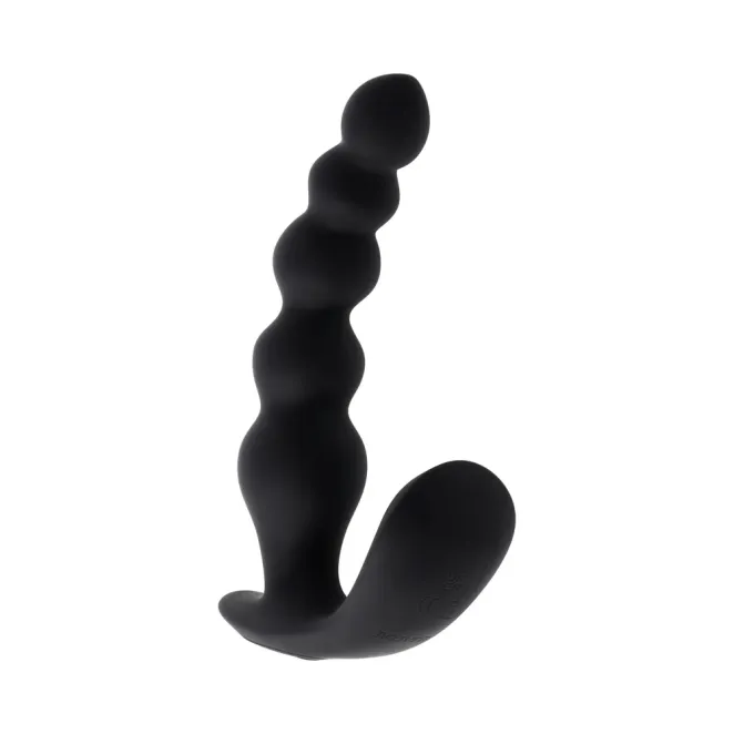 Bead Me Up Prostate Vibrator with Remote Black
