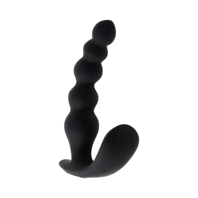 Bead Me Up Prostate Vibrator with Remote Black Bead Me Up Prostate Vibrator with Remote Black