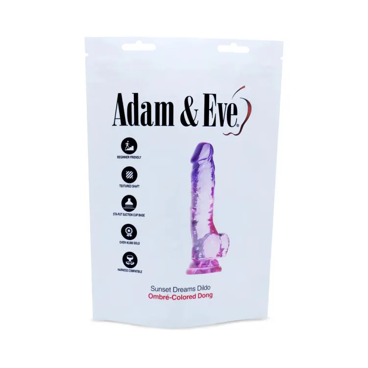 7.5 in. Sunset Dreams Realistic Ombré Dildo with Balls