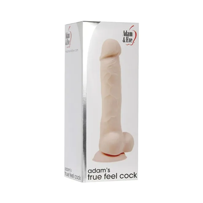 7 Inch Adam's True Feel Realistic Dildo with Balls Beige