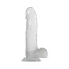 8 in. Crystal Clear Realistic Dildo with Balls 8 in. Crystal Clear Realistic Dildo with Balls