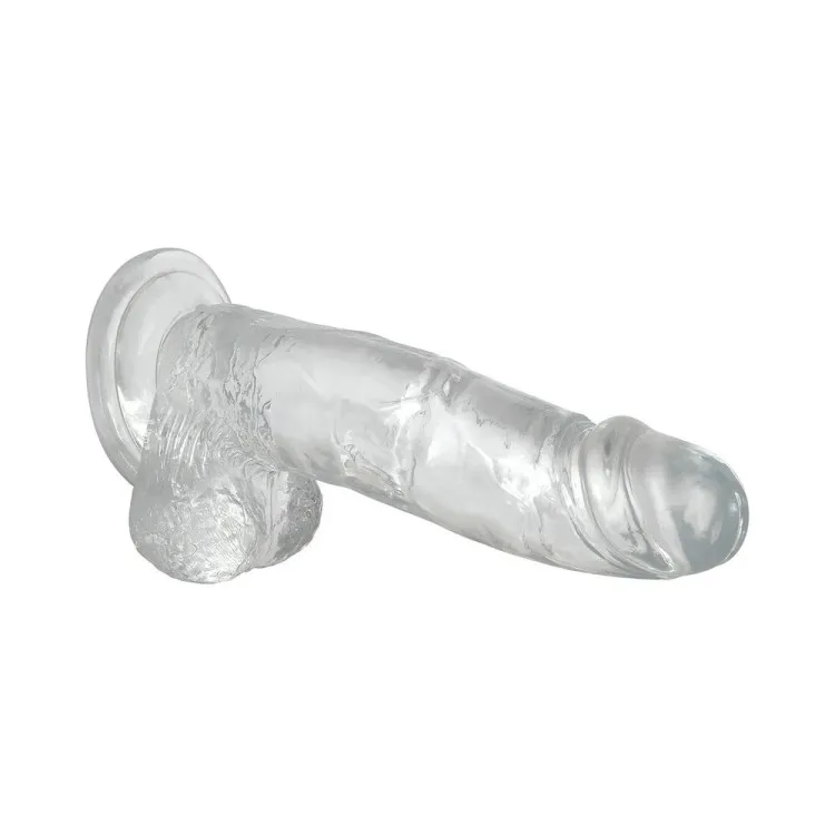 8 in. Crystal Clear Realistic Dildo with Balls 8 in. Crystal Clear Realistic Dildo with Balls
