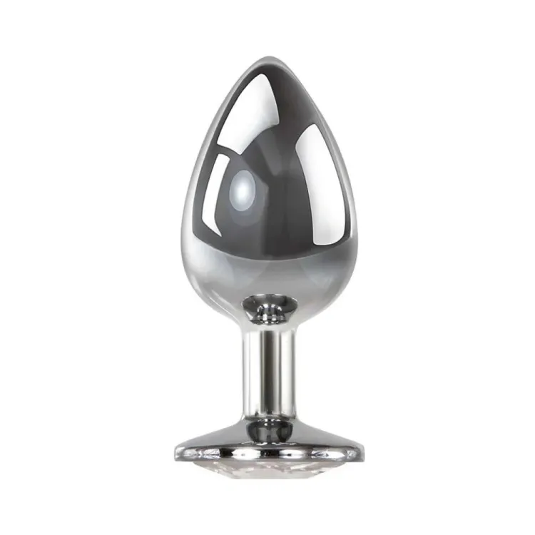 Clear Gem Anal Plug Large
