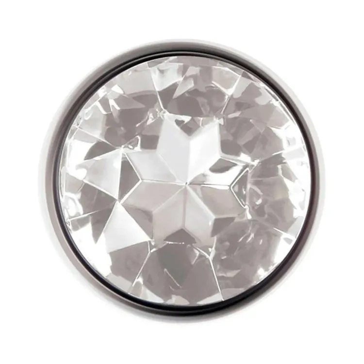Clear Gem Anal Plug Large