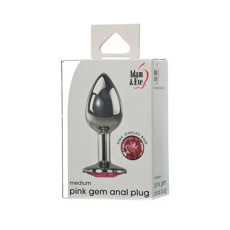 Pink Gem Anal Plug Medium
