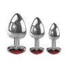 Three Hearts Gem Anal Plug Set