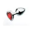 Red Hearts Gem Anal Plug Small Red Hearts Gem Anal Plug Small