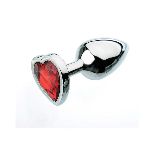 Red Hearts Gem Anal Plug Small