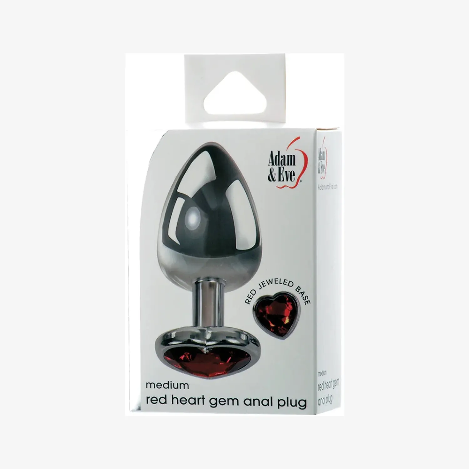 Red Hearts Gem Anal Plug Medium