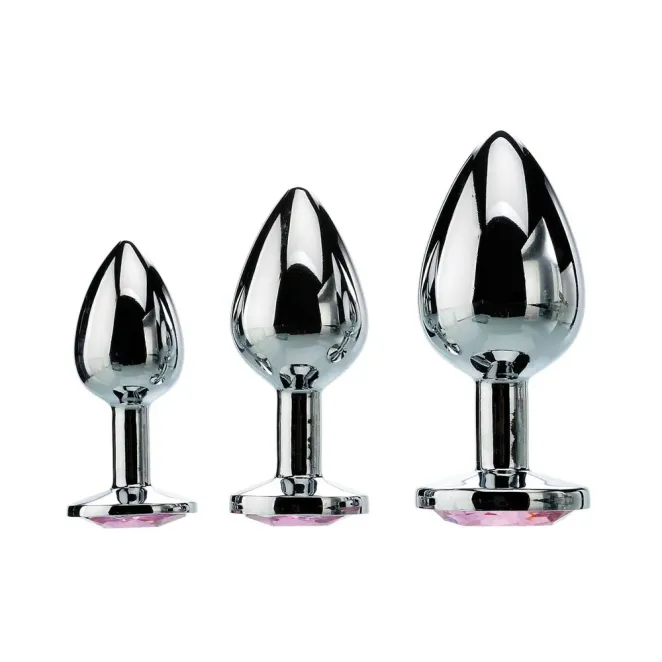 Pink Gem Anal Plug Set