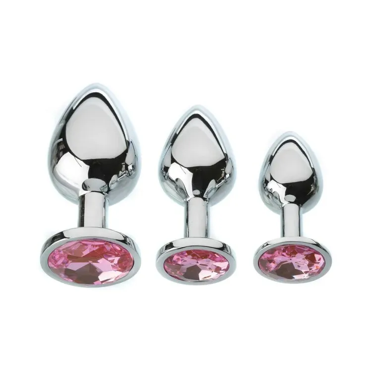 Pink Gem Anal Plug Set Pink Gem Anal Plug Set