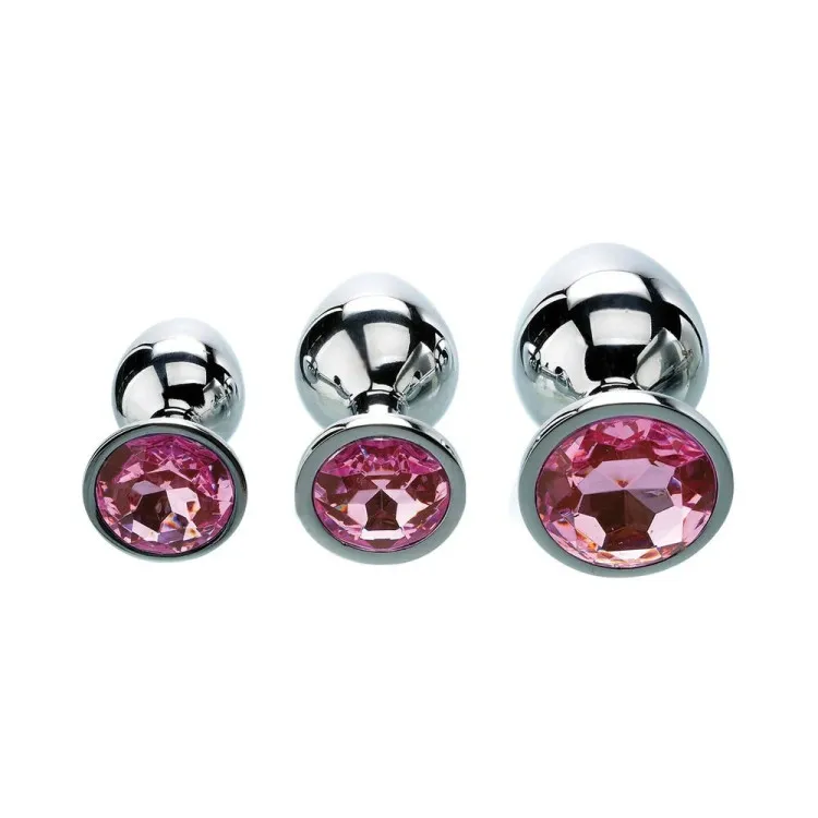 Pink Gem Anal Plug Set Pink Gem Anal Plug Set