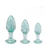 Glitter Gem Butt Plug Set Blue Glitter Gem Butt Plug Set Blue