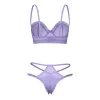 Magic Silk Sheer Passion Demi Bra & High Cut Tanga Very Peri